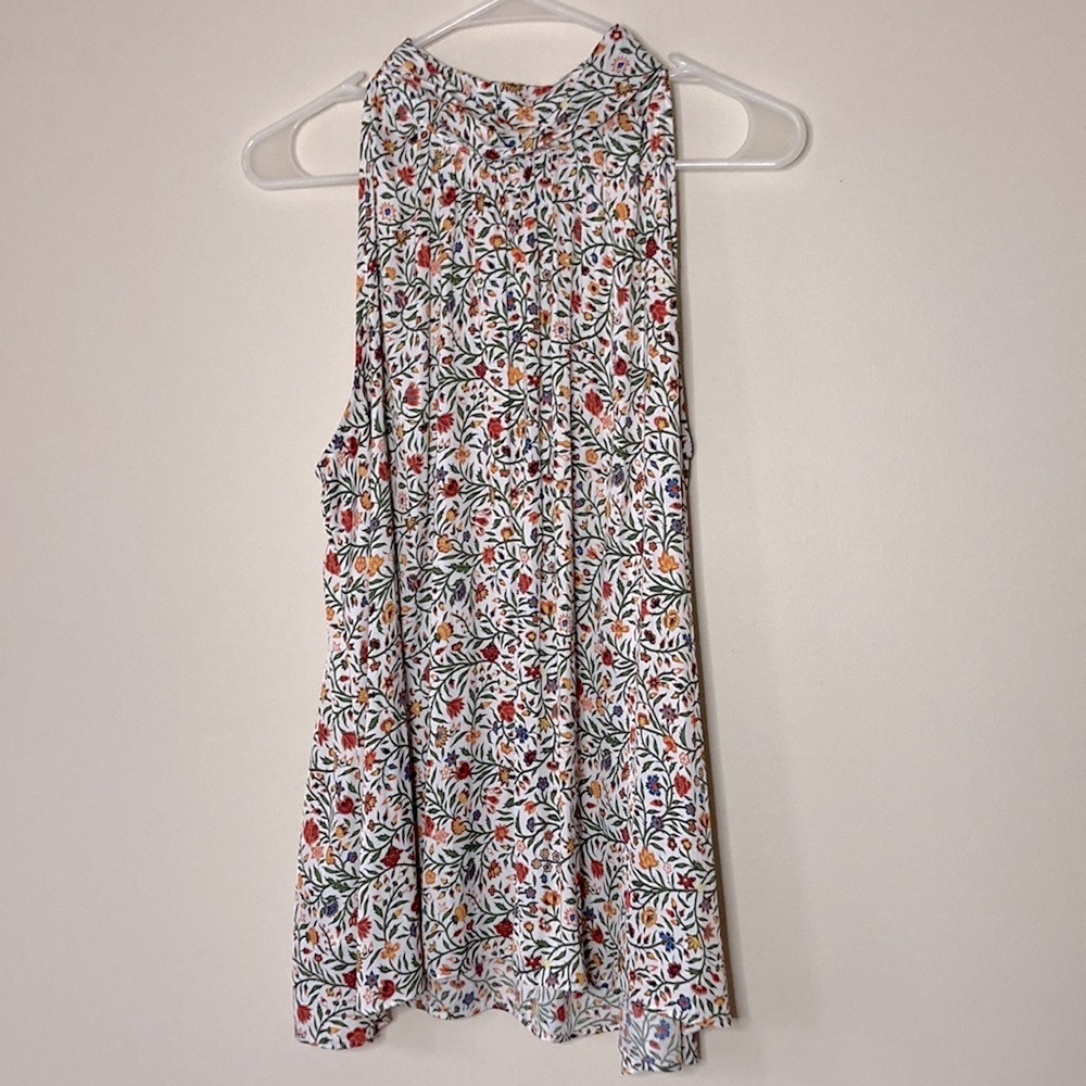 Ann Taylor Factory Sleeveless Floral Blouse Women’s  XL